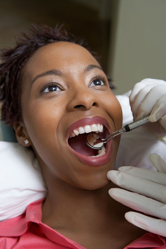 Check up for dental patient